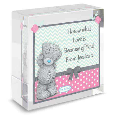 Personalised Me to You Pastel Belle Crystal Block £16.99